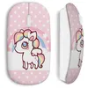 Image de Souris Sans Fil Cute Unicorn Licorne Pink (Maniacase)