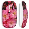 Image de Souris sans fil Pink flowers design