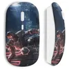 Image de Souris Sans Fil Red Robot Above The City (Maniacase)