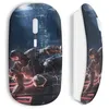 Image de Souris Sans Fil Red Robot Above The City