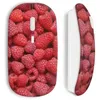 Image de Souris sans fil - Framboises en folie - Rouge - USB wifi - Compatible Mac et PC
