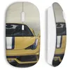 Image de Souris Sans Fil Ferrari Jaune Voiture Luxe (Maniacase)