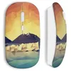 Image de Souris sans fil Pixel design montagne (Maniacase)