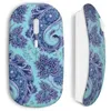 Image de Souris sans Fil - MANIACASE - Water sea style - Couleur Bleu - USB - Compatible Mac et PC