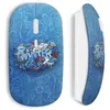 Image de Souris sans Fil - Winter - Wave and sand - Design logo - Compatible Mac et PC - USB WiFi