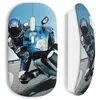 Image de Souris Sans Fil - MANIACASE - Suzuki Biker Moto - Clé USB WiFi incluse - Compatible Mac et PC - Bleu