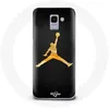 Image de Coque - Air - Samsung Galaxy J6 2018 - Jaune - Logo Michael Jordan - Souple jaune