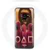 Image de Coque pour Samsung Galaxy S9 Squid Game Masques Triangle carré et Cercle dessin