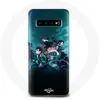 Image de Coque pour Samsung Galaxy S10 plus Demon Slayer Manga Tanjiro et Nezuko