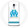 Image de Coque pour Samsung Galaxy A8 2018 Olympique de Marseille Logo Fond Blanc