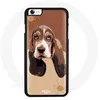 Image de Coque pour Iphone 4/4S - Chien Basset - Rigide - Noir - Motif Chien Basset - Coque Rigide