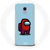 Image de Coque - MANIACASE - Samsung Galaxy A8 2018 - Souple - Motif Among Us - Couleur Bleu bleu