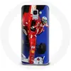 Image de Coque pour Samsung Galaxy A6 2018 Formule 1 Fernando Alonso Pilote automobile F1 Rouge