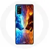 Image de Coque pour samsung galaxy S20 Loup de Glace et de feu