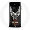 Image de Coque - Harley Davidson - Samsung Galaxy J7 2017 - Aigle logo - Rigide - Noir