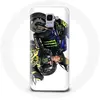 Image de Coque pour Samsung Galaxy A8 2018 Valentino Rossi Pilote de vitesse fond blanc