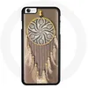 Image de Coque pour Iphone 4/4S Attrape rêve beige jaune noir douceur tendresse coeur protection indien plume