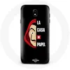 Image de Coque pour Samsung Galaxy j7 2017 La casa de papel Logo et Masque