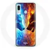 Image de Coque pour Samsung Galaxy A20 Loup de Glace et de feu