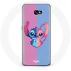 Image de Coque - Samsung - Galaxy A3 2017 - Souple - Stitch et Angel - Bleu Rose