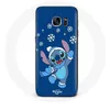 Image de Coque pour Samsung Galaxy S6 Stitch neige Noël bleu