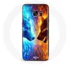 Image de Coque pour Samsung Galaxy S6 Loup de Glace et de feu