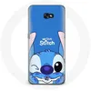 Image de Coque pour Samsung Galaxy A8 2016 Stitch mignon fond bleu