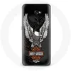 Image de Coque - Harley Davidson - Galaxy A8 2016 - Noir - Souple - Aigle logo