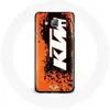 Image de Coque pour Samsung Galaxy J7 2016 KTM Logo blanc fond orange