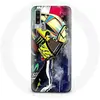 Image de Coque pour Samsung Galaxy A50 Valentino Rossi Pilote de vitesse champion