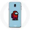 Image de Coque pour Samsung Galaxy S5 Among Us jeu vidéo Fond bleu