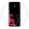 Image de Coque - Samsung - Galaxy S4 - Souple - Noir - Masques Squid Game