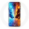 Image de Coque pour Samsung Galaxy S5 Loup de Glace et de feu