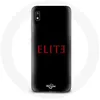 Image de Coque - Samsung - Galaxy A10 Elite - Souple - Logo Rouge - Protection Synthétique noir