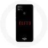 Image de Coque - Xiaomi - Redmi 9C Elite - Souple - Logo Rouge - Protection Téléphone noir