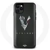 Image de Coque pour Iphone 11 Pro Max Vikings Série Saison 6 logo V Epée Gris Fond Noir
