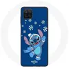 Image de Coque pour Samsung Galaxy A22 4G Stitch neige Noël bleu