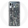 Image de Coque pour Samsung Galaxy A40 Game of Thrones Saison 8 Le Trône de Fer Affiche Personnages Fond Gris