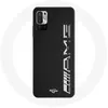 Image de Coque pour Xiaomi Poco M3 Pro Amg Logo Carbone Texture