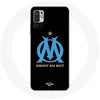 Image de Coque - MANIACASE - Xiaomi Poco M3 Pro - Logo Olympique de Marseille - Fond Noir - Rigide noir