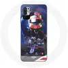 Image de Coque pour Xiaomi Redmi Note 10T 5G Formule 1 Pierre Gasly Pilote automobile F1 Rouge Bleu