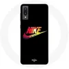 Image de Coque pour Samsung Galaxy A02 Nike Logo Couleur fond noir