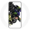 Image de Coque pour Samsung Galaxy S22 Valentino Rossi Pilote de vitesse fond blanc
