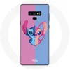 Image de Coque pour Samsung Galaxy Note 9 Stitch et angel bleu rose