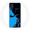 Image de Coque pour Samsung Galaxy A51 5G Nike Logo Bleu et Noir