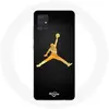 Image de Coque pour Samsung Galaxy A51 5G Air Michael Jordan Logo Jaune