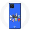 Image de Coque pour Samsung Galaxy A12 BTS BT21 Tata Chimmy Cooky Rj Koya Shooky Et Mang Jouent De la musiqu