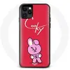 Image de Coque pour Iphone 12 Pro BTS Bangtan Garçons BT21 Cooky Fond Rouge