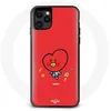 Image de Coque pour Iphone 12 BTS Bangtan Garçons BT21 TATA V Fond Rouge
