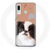 Image de Coque pour Samsung Galaxy A20e Épagneul japonais Noir et Blanc Race de chiens